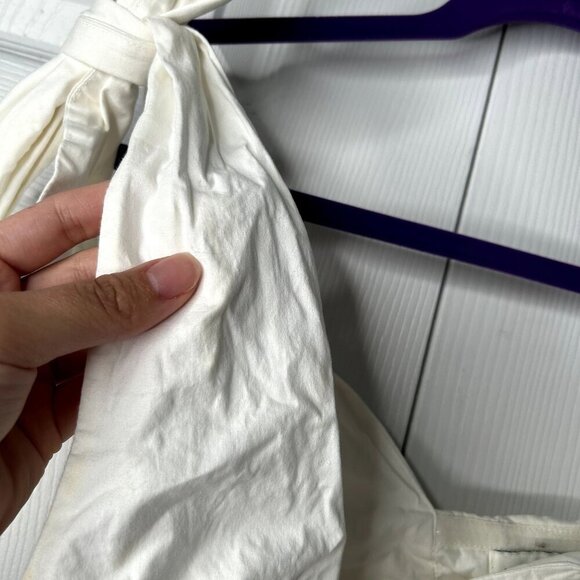 Ashley Park x RTR White One Shoulder Tie Bow Crop Top Women's Size X-Small XS - Picture 7 of 12